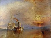 J.M.W. Turner The  Fighting Temeraire Tugged to het last berth to be Broken Up (mk09) oil painting artist